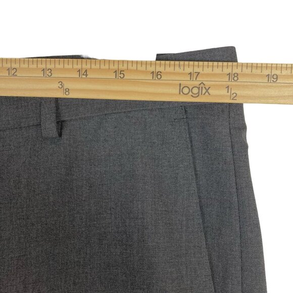 1926 Originals Men's Grey Pants Size 36x32 Straight Fit Flat Front Slash Pockets - Picture 9 of 12